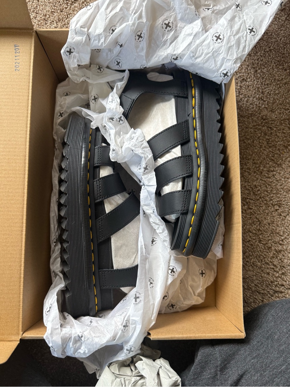 Dr. Martens Black Sandals